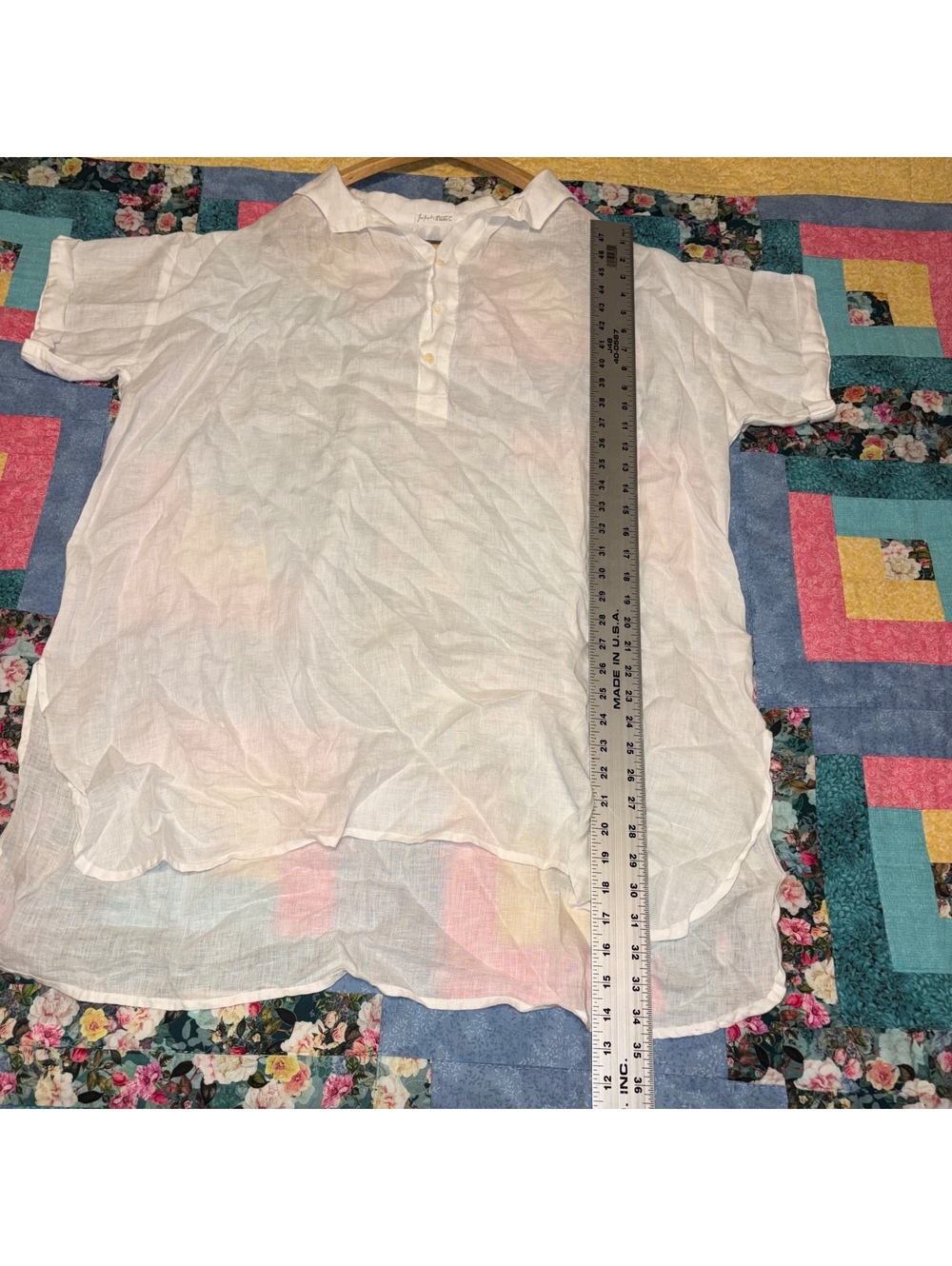 Free People x CP Shades $240 100% Linen Tunic Woman’s Medium Oversized Pullover - Picture 4 of 8